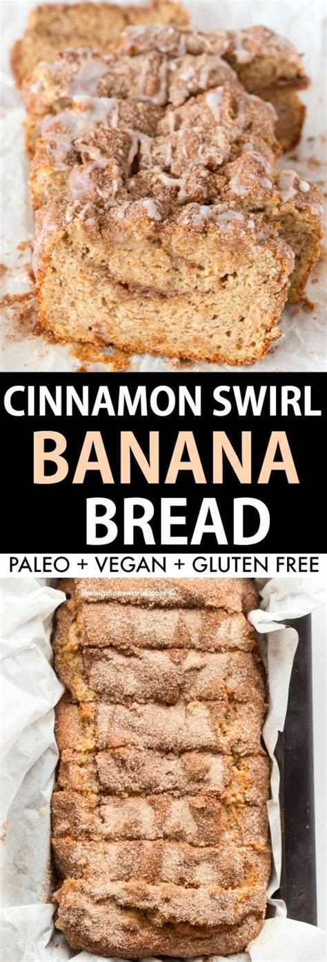 How to make eggless banana bread recipe? Cinnamon Swirl Banana Bread (Paleo, Vegan, Gluten Free ...