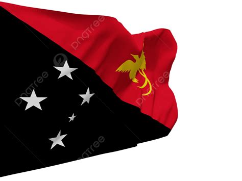 Hình ảnh Hình ảnh Lá Cờ Papua New Guinea Tung Bay Png Cờ Papua New