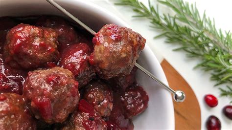 Cranberry Glazed Meatballs We Heart Local Bc