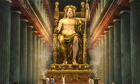 Bildfarben können am monitor verfälscht wirken. Statue of Zeus at Olympia - We Need Fun