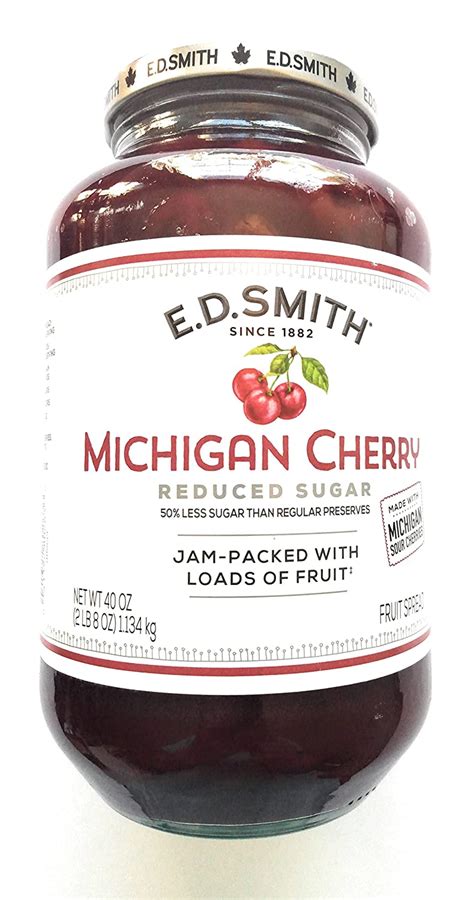 E D Smith Cherry Spread Two Pack 40 Oz Large Jar