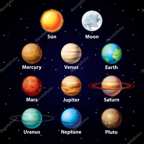 Glossy Planets Vector Set Stock Vector Image By ©andegraund548 35977825