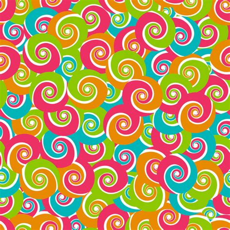 Abstract Colored Circles Seamless Pattern Vector Free Download