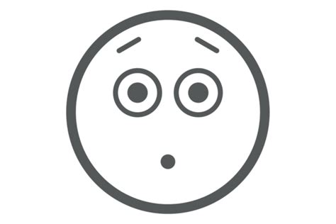 Concerned Emoji Worried Face Icon Hush Graphic By Microvectorone