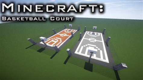 Minecraft Basket Ball Court Tutorial Youtube