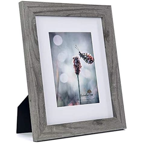 Wooden Grey 8x10 Picture Frame 2 Set In Pack Or 5x7 11x14 Photo Ebay