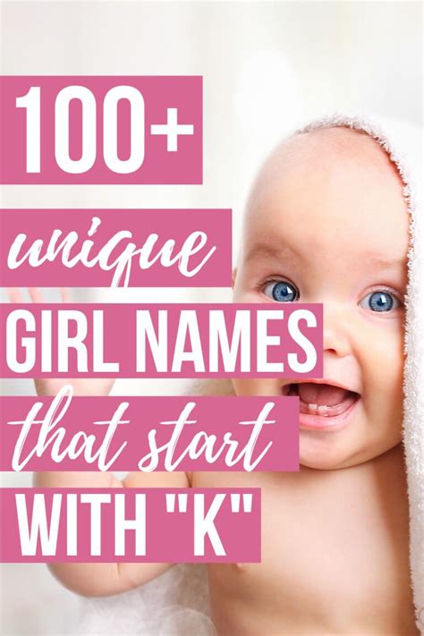 Unique Baby Girl Names that Start with K | 2021 The Mommyhood Club