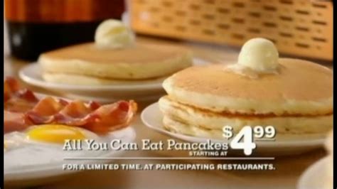 Ihop All You Can Eat Pancakes Commercial 2011 Youtube
