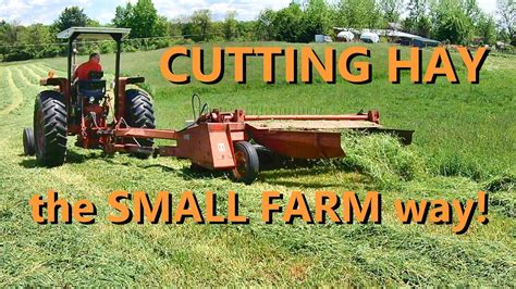 The Basics Of Cutting Hay Youtube