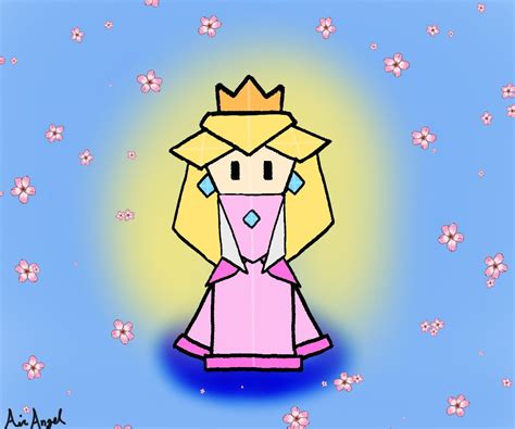 I Decided To Draw Princess Peach From Paper Mario The Origami King 👑🍑