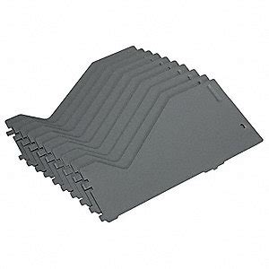 Global lateral file plate dividers, dark grey, 3/bx. HON Lateral File Dividers,PK10 - 38C582|H515704 - Grainger