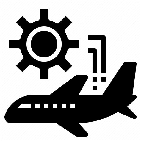 Aviation Check Engine Maintenance Plane Repair Icon Download On
