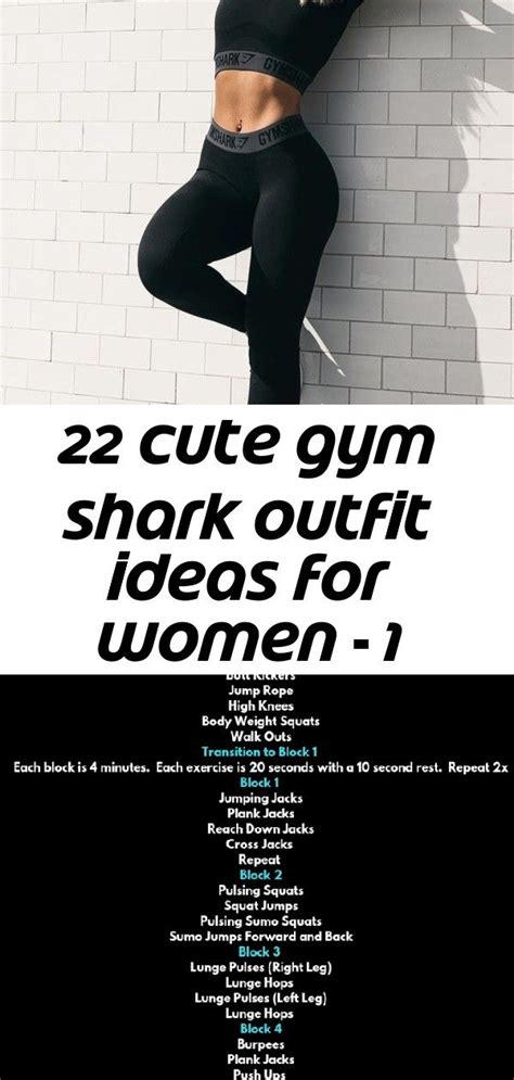 22 Cute Gym Shark Outfit Ideas For Women 1 Sport Outfit Outfit