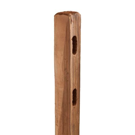 Cedar is a very good option as a fence material because it resists to insects and wood rot. 4 in. x 5 in. x 5 ft. 2-Hole Color-Treated Western Red ...