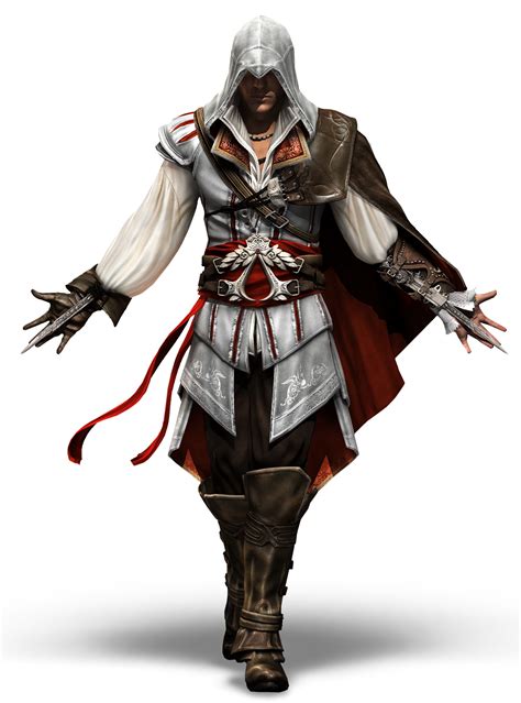 Ezio Auditore Da Firenze From Assassins Creed Game Art