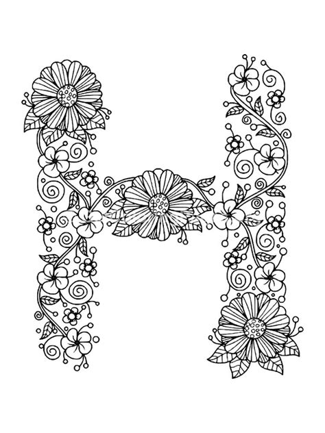 Tracing Letter H Coloring Pages Coloring Pages