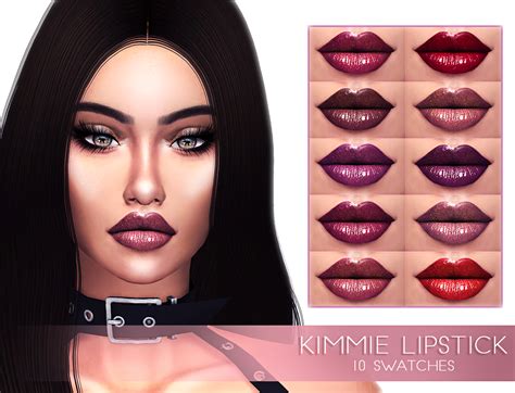 Kimmie Lipstick Frost Sims 4
