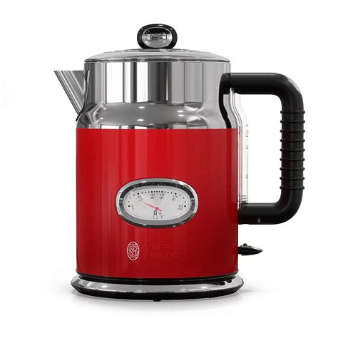 Black And Decker Russell Hobbs Retro Style 17l Electric Kettle Red