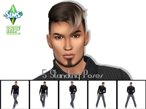 5 Male Standing Poses Set At Martyp Sims4 Sims 4 Updates
