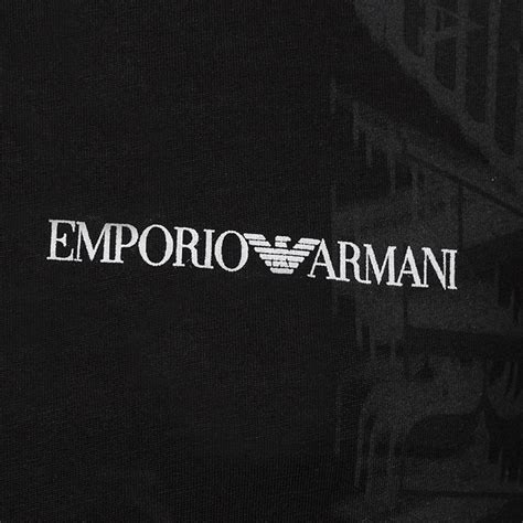 Emporio Armani Eagle Logo Shadow Graphic Tee Black Xl Clearance