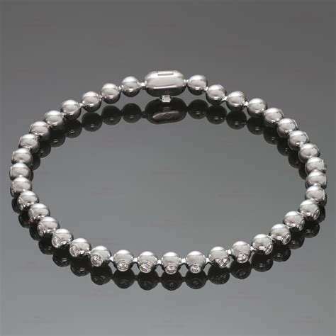 Cartier meplat charm bracelet 18k white gold diamond khandy elephant star heart. CARTIER Paris Nouvelle Vague Diamond 18k White Gold One ...