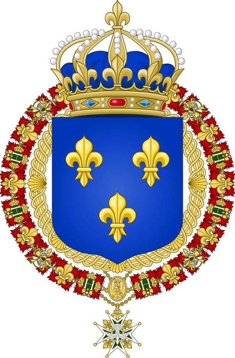 Brasão De Armas Reino Da França Grand Royal Brasão De Armas Brasão