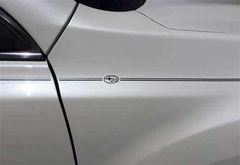 Factory Style Pinstripes For Dealers Subaru Name And Logo Emblem Vinyl