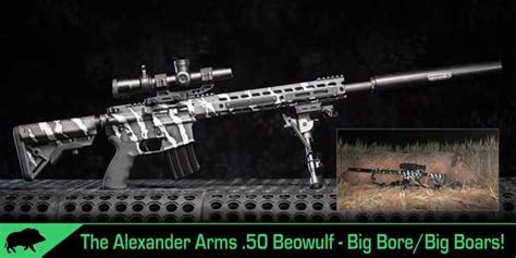 Alexander Arms 50 Beowulf Big Bore Takes Down Big Texas Boars SHWAT