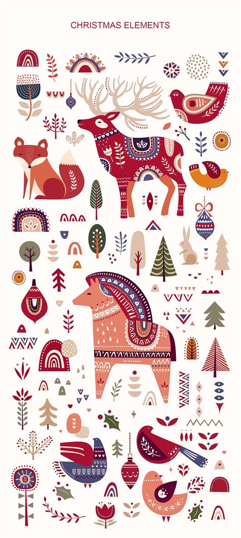 Scandinavian Christmas Collection 387335 Illustrations Design