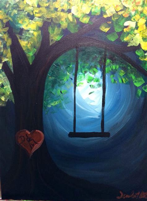 Tree With Swing Painting At Explore Collection Of