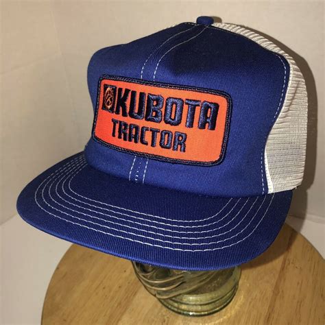 Vintage Kubota Tractor 80s Usa K Products Trucker Hat Cap Snapback