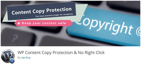 Free Wordpress Plugin Wp Content Copy Protection And No Right Click