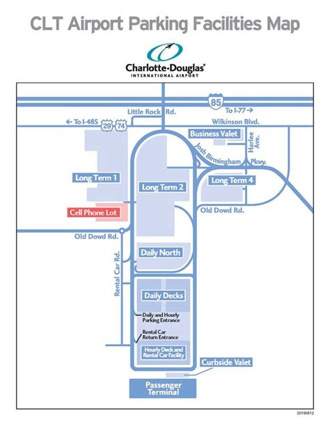 Parking At Clt Airport Airport Map Airport Parking