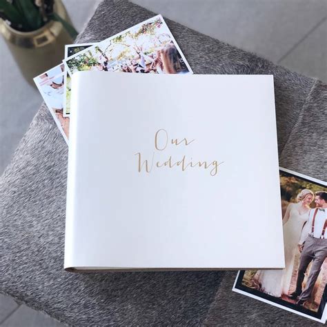 Our Wedding Leather Photo Album By Begolden