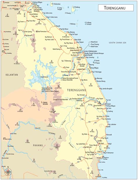 Kuala terengganu is the administrative capital, royal capital and the main economic centre of terengganu, on the east coast of peninsular malaysia. Terengganu Maps | Malaysia Travel Guide