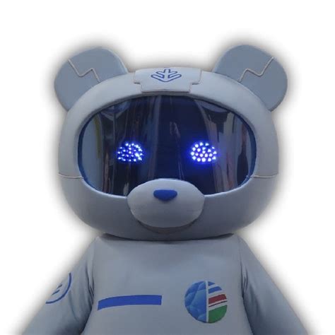 Bear Robot Mascot With Led Eyes Mascot Makers Custom Mascots And