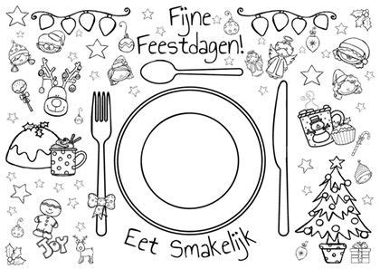 Klik onderin op het icoontje voor de volgende afbeelding van dit thema. Kerst placemat - jufbijtje.nl | Kerst, Kerstmis kleuren ...
