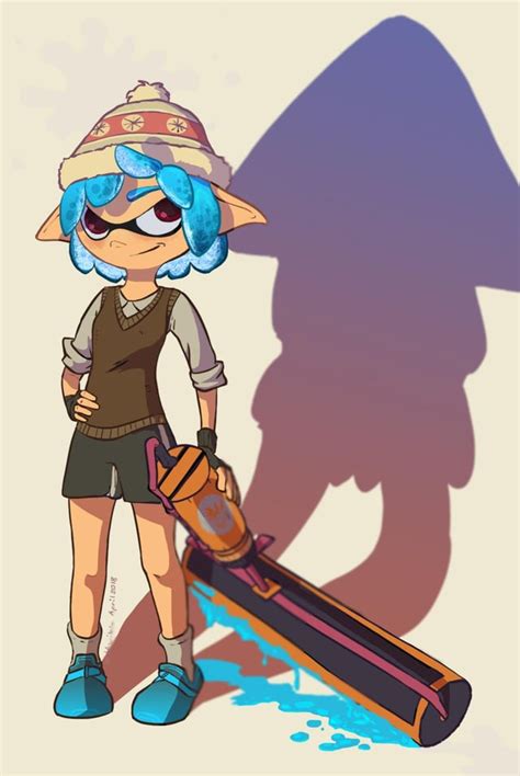 Wasnt Originally Going To Finish This But Here It Is My Inkling Oc