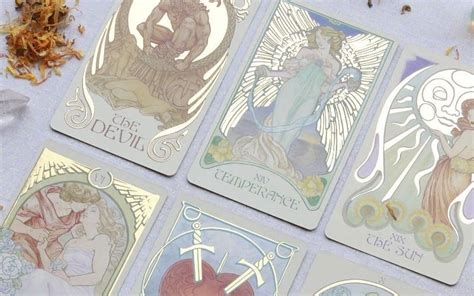 Ethereal Visions Tarot Deck Golden Accents Tarot Cards Decks