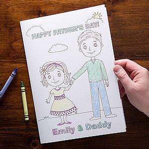 Jun 15, 2021 · write a meaningful father day's message this year with our guide on what to write in a father's day card, including messages for dad, grandpa, and more. Personalized Father's Day Cards - Daddy & Me Coloring Card