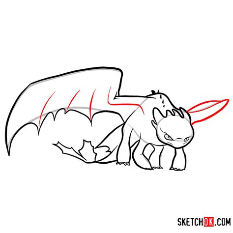 How To Draw The Night Fury Dragon How To Train Your Dragon Sketchok