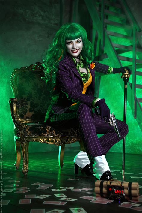 Female Joker Cosplay Costume