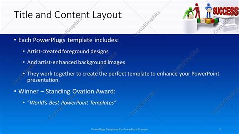 Powerpoint Template Three 3d Figures Working In Team To Achieve