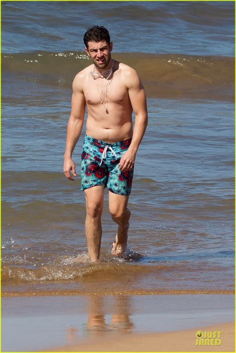 Max Greenfield Shirtless Vacation With Bikini Clad Wife Tess Photo 3020273 Bikini
