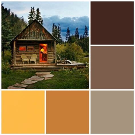 Cabin Retreat Color Scheme Cabin Color Scheme Fall Color Palette