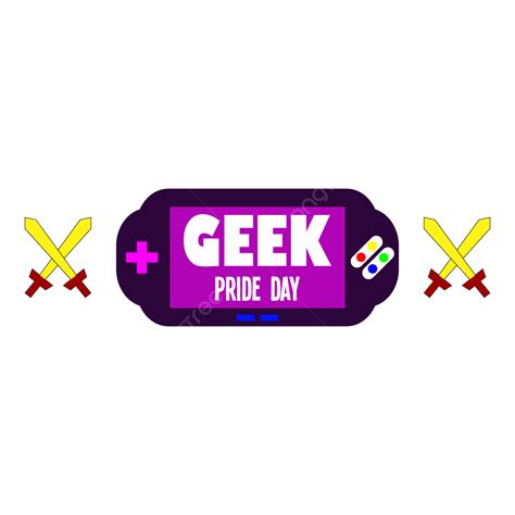 Gamepad Geek Pride Day Vector Sign Game Console Png And Vector With