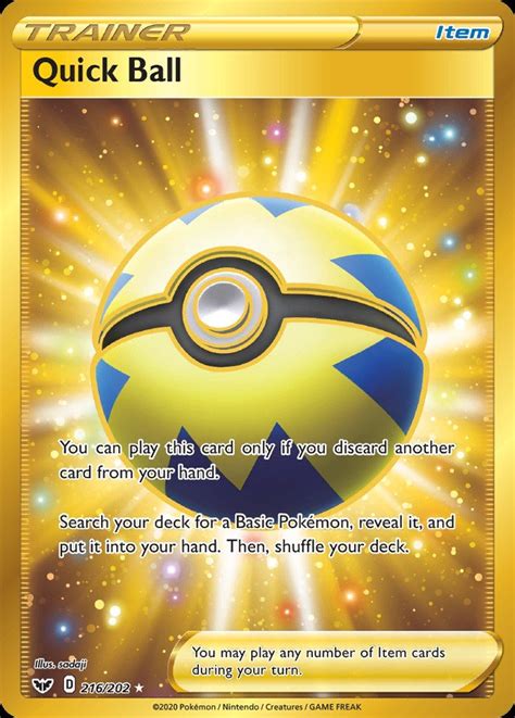 Quick Ball Ssh 216 Pokemon Tcg Pok Cards