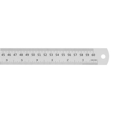 Sourcing Map Stainless Steel Ruler 24 Inch 60cm Metric English Ruler