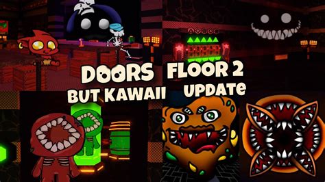 Roblox Doors But Kawaii Floor 2 Update Gameplay Youtube