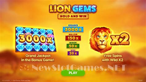 Lion Gems Hold And Win Slot Playson Review 2024 And Demo Game